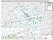 Huntington-Ashland Wall Map Premium Style